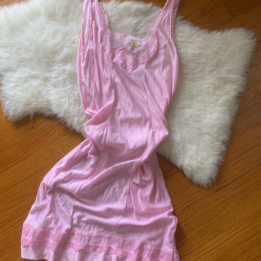 2/$30 VINTAGE Pink Slip Dress